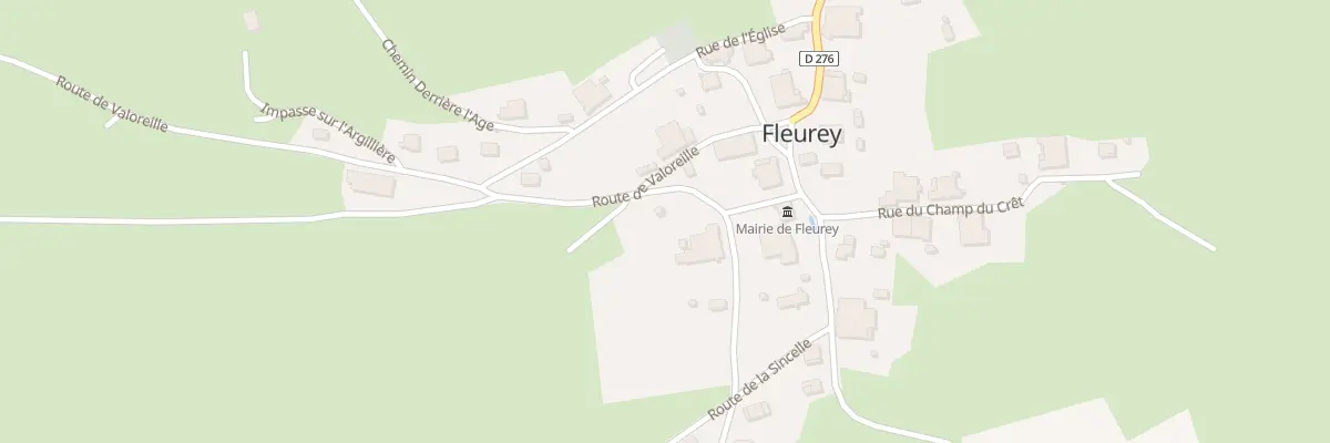Plan du 2 Che du Moulin à Fleurey