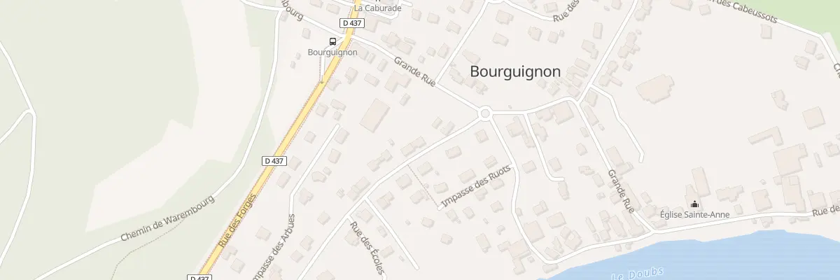Plan du 4 Rue des Écoles à Bourguignon