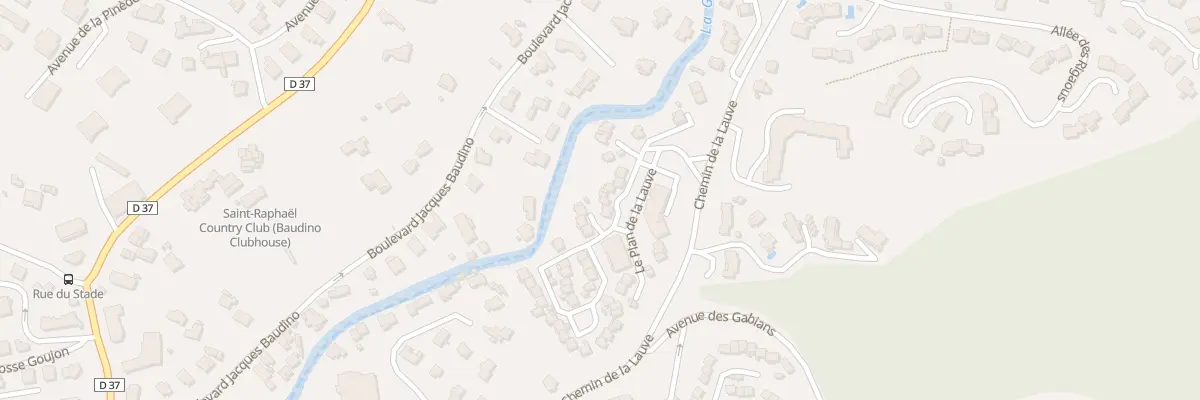 Plan du 901 Che de la Lauve à Saint-Raphaël