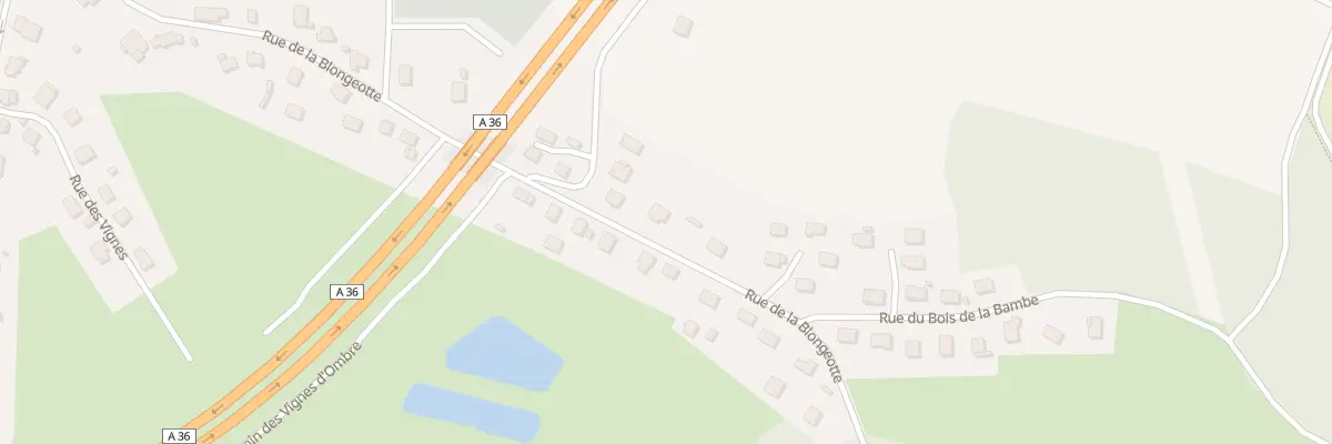 Plan du 38 Rue de la Blongeotte à Voujeaucourt