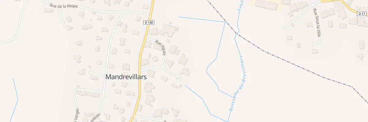 Plan du 13 Rue du Lavoir à Mandrevillars