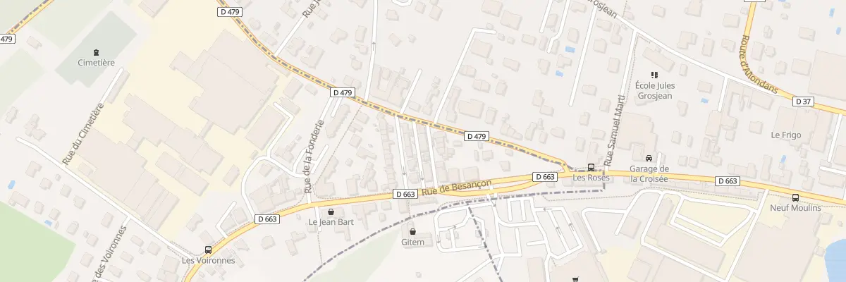 Plan du 28 Rue des Jeannettes à Sainte-Suzanne