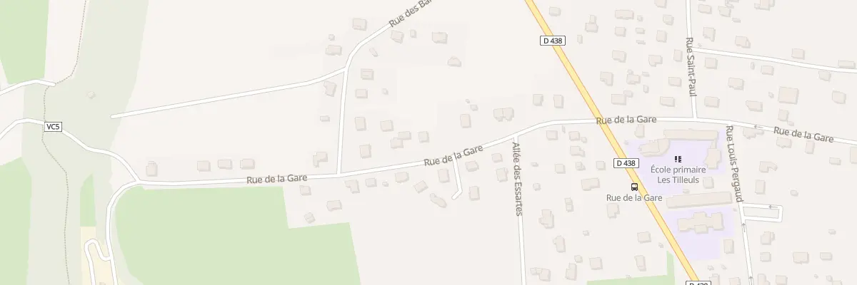Plan du 20 Rue de la Gare à Mathay