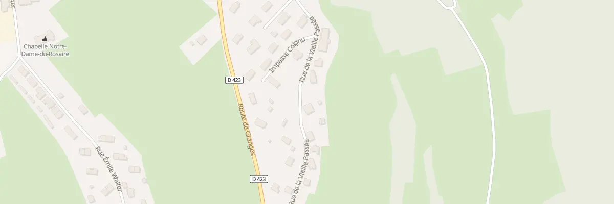 Plan du 395 Rue de la Vieille Passee à Granges-Aumontzey