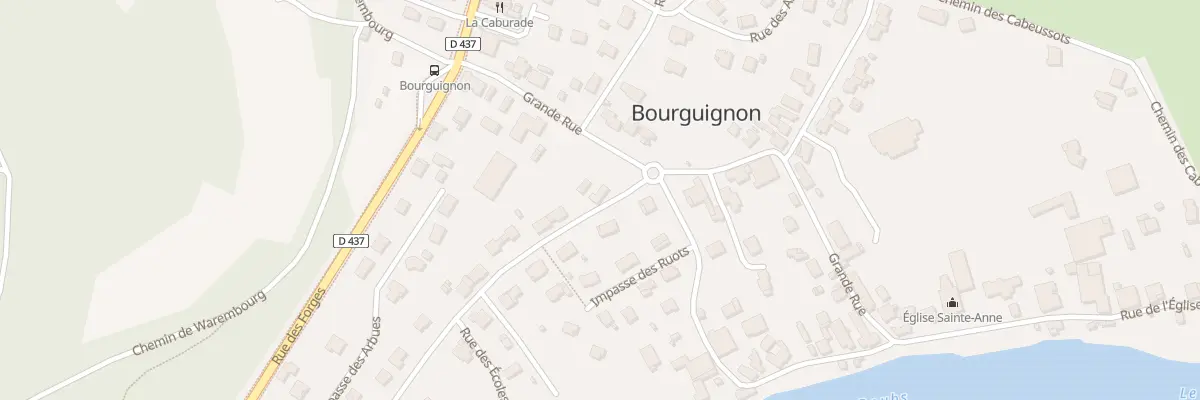 Plan du 2 Rue des Écoles à Bourguignon