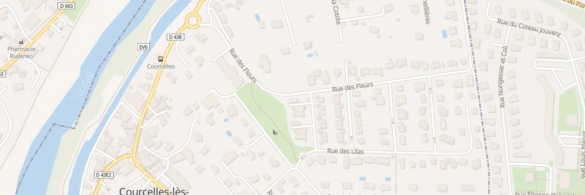 Plan du 2 Rue des Iris à Courcelles-lès-Montbéliard