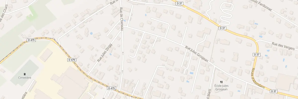 Plan du 59B Rue Jules Grosjean à Montbéliard