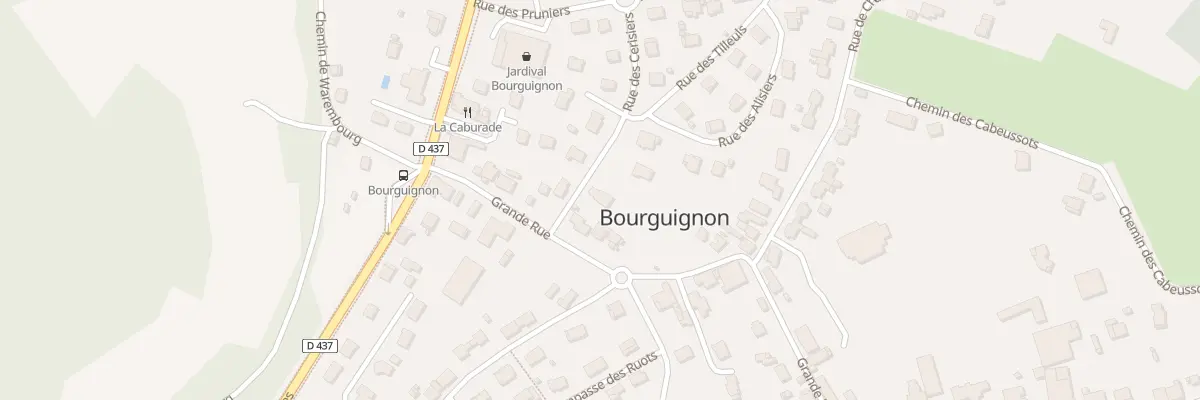 Plan du 2 Rue des Cerisiers à Bourguignon
