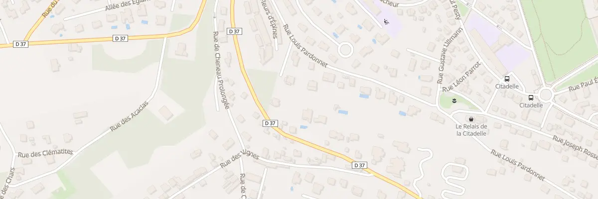Plan du 36 Rte d’Allondans à Montbéliard