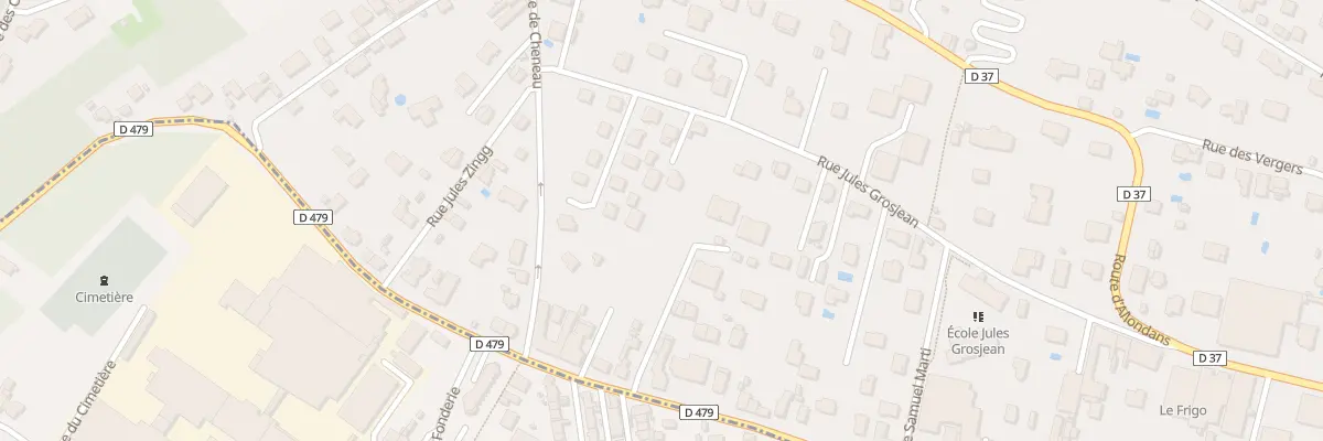 Plan du 57B Rue Jules Grosjean à Montbéliard