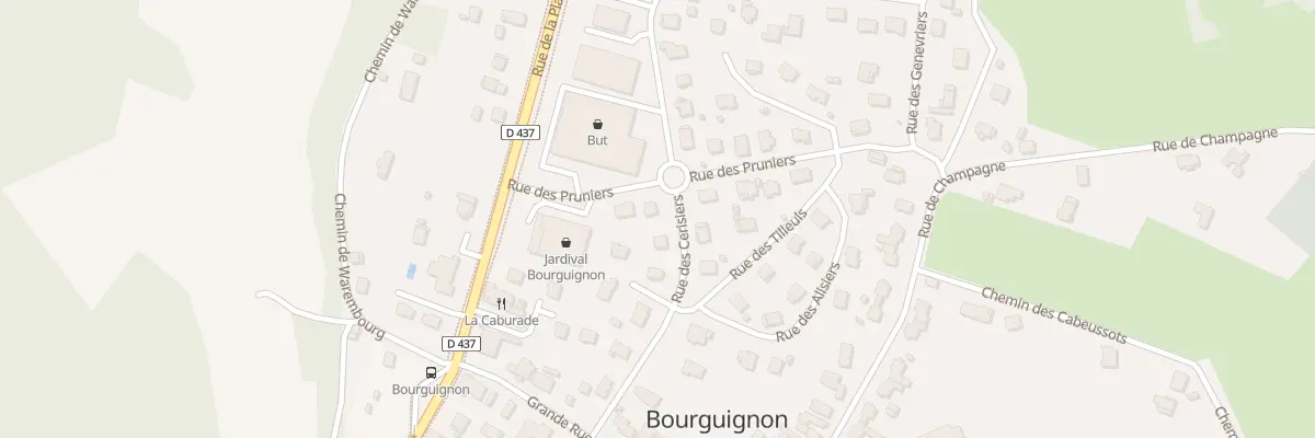 Plan du 7 Rue des Pruniers à Bourguignon
