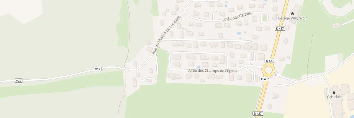 Plan du 35 All des Champs de l’Épine à Mathay