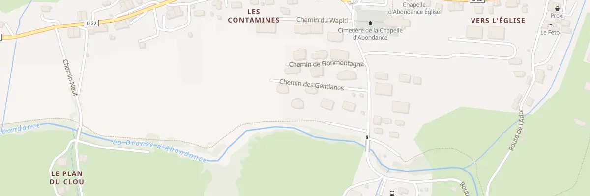 Plan du 143 Che des Gentianes à La Chapelle-d’Abondance