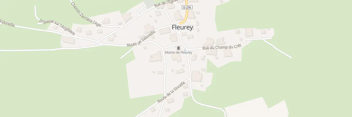 Plan du 18 Rue des Fontaines à Fleurey