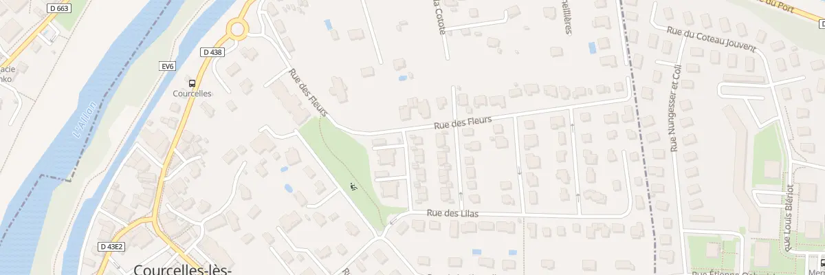 Plan du 1 Rue des Iris à Courcelles-lès-Montbéliard