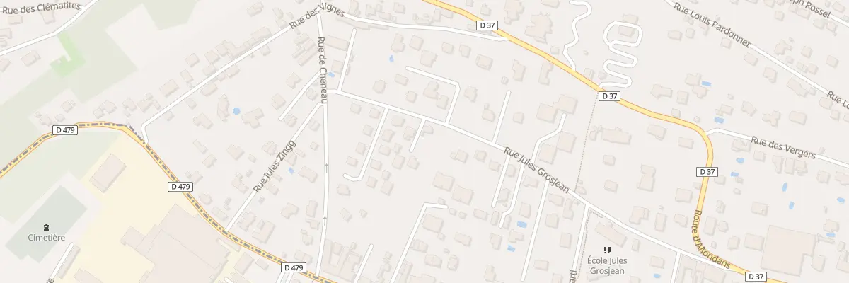 Plan du 57 Rue Jules Grosjean à Montbéliard