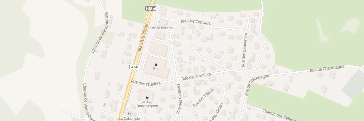 Plan du 14 Rue des Cerisiers à Bourguignon