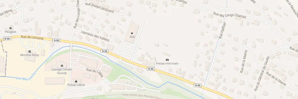 Plan du 34 Rue de Lorraine à Fresse-sur-Moselle
