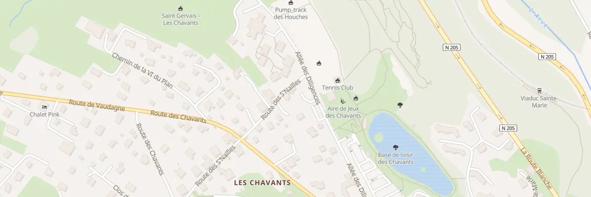Plan du 255 All des Diligences aux Houches