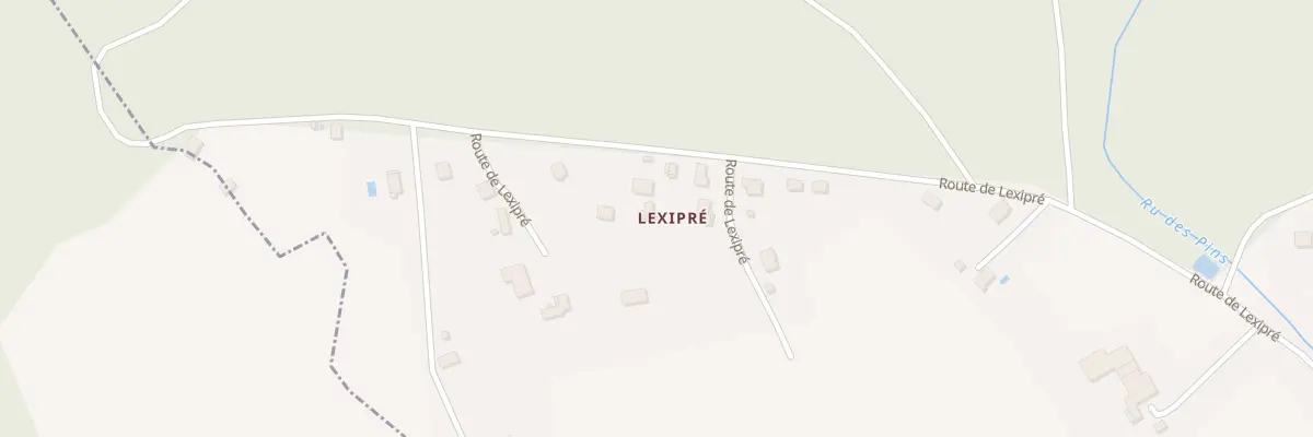 Plan du 53 Rte de Lexipré aux Poulières