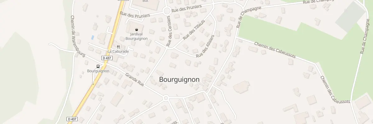 Plan du 9 Rue des Alisiers à Bourguignon