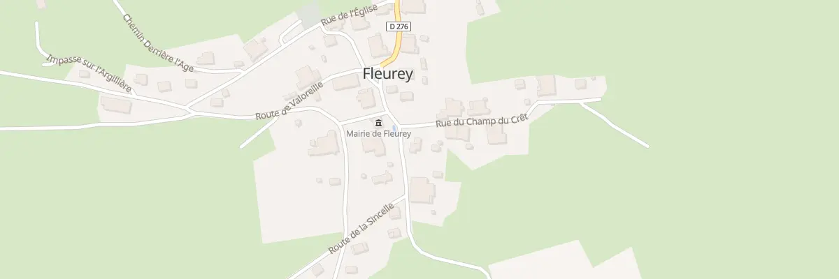 Plan du 13 Rue des Fontaines à Fleurey