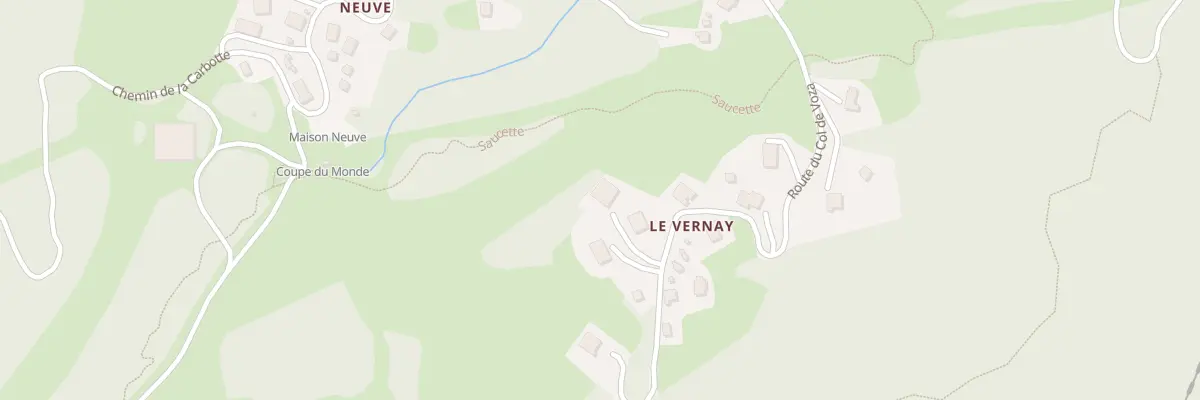 Plan du 18 Che du Nais aux Houches
