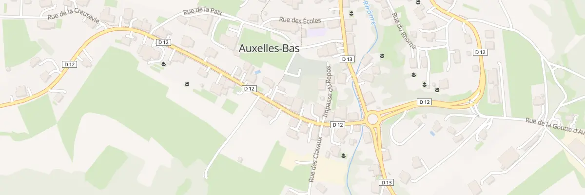 Plan du 12 Rue du Gen de Gaulle à Auxelles-Bas