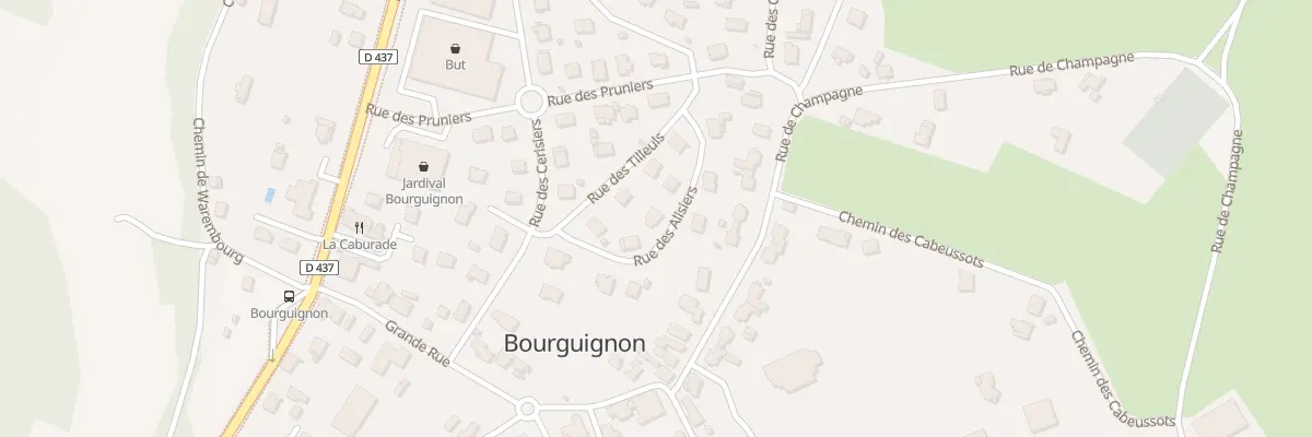 Plan du 4 Rue des Alisiers à Bourguignon