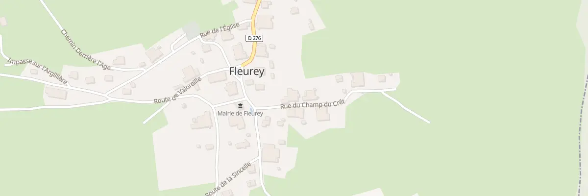 Plan du 1 Rue du Champ du Cret à Fleurey