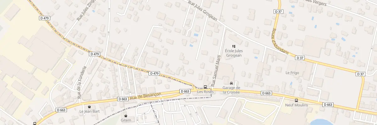 Plan du 29D Rue Jules Grosjean à Montbéliard