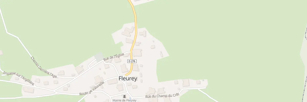 Plan du 3 Rue des Fontaines à Fleurey