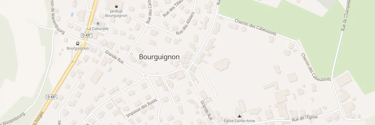 Plan du 1 Rue de Champagne à Bourguignon