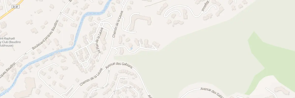 Plan du 838 Che de la Lauve à Saint-Raphaël