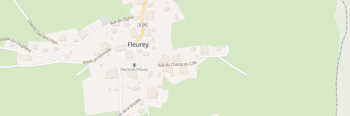 Plan du 3 Rue du Champ du Cret à Fleurey