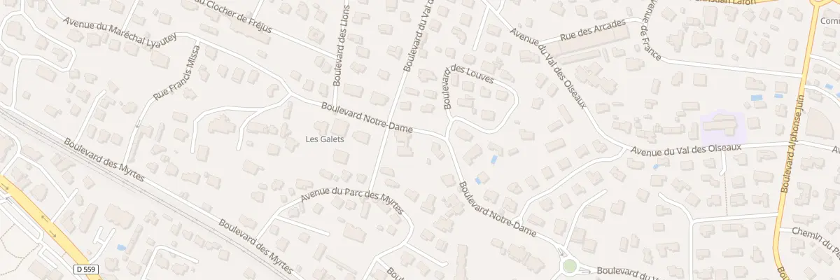 Plan du 370 Bd Notre Dame à Saint-Raphaël