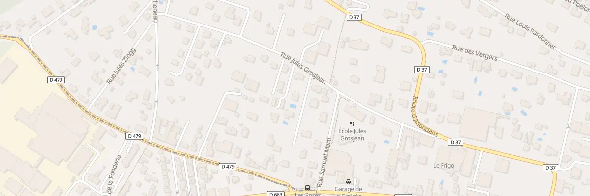 Plan du 29A Rue Jules Grosjean à Montbéliard