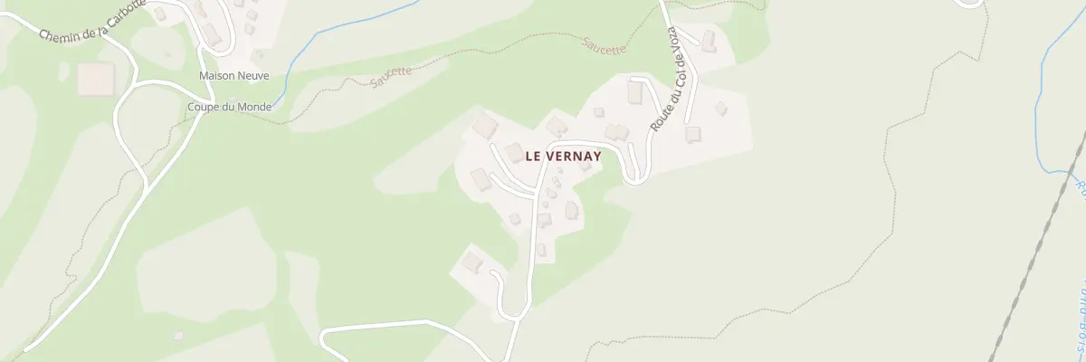 Plan du 523 Rte du Col de Voza aux Houches