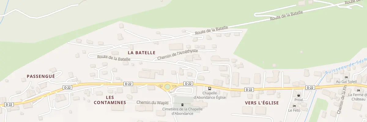 Plan du 94 Rte de la Batelle à La Chapelle-d’Abondance