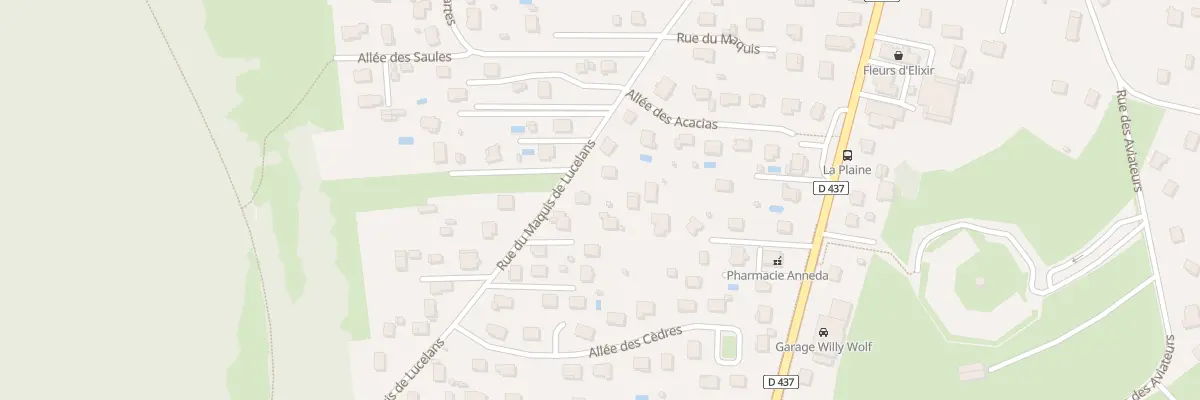 Plan du 527 Rue du Maquis de Lucelans à Mathay