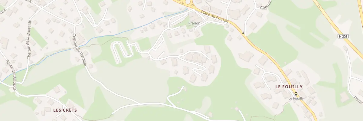 Plan du 199 Che Verney du Fouilly aux Houches