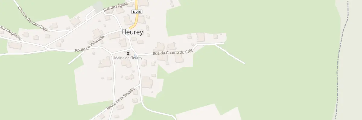 Plan du 6 Rue du Champ du Cret à Fleurey