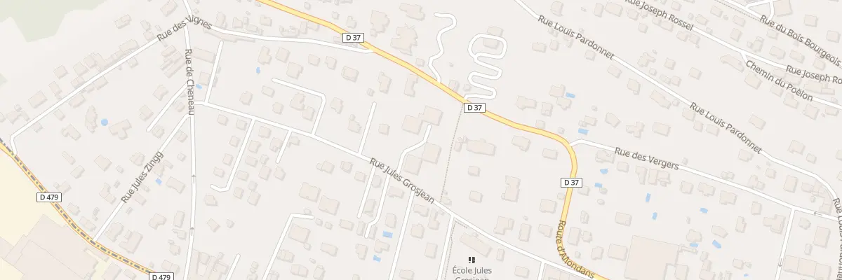 Plan du 34D Rue Jules Grosjean à Montbéliard