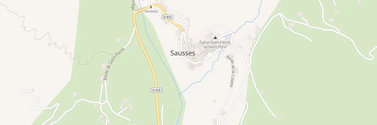 Plan du 5021 Le Village à Sausses