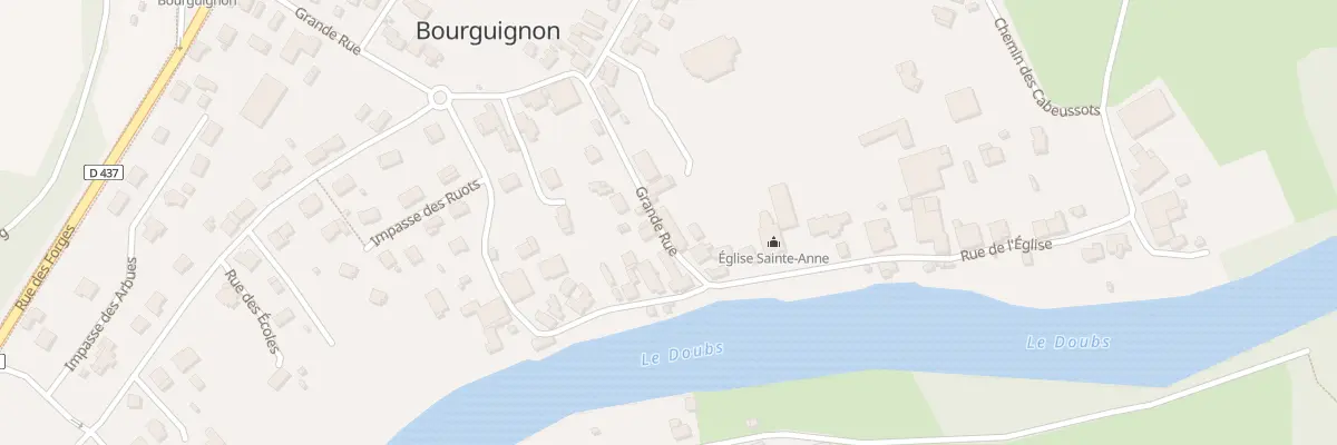 Plan du 21 Grande Rue à Bourguignon