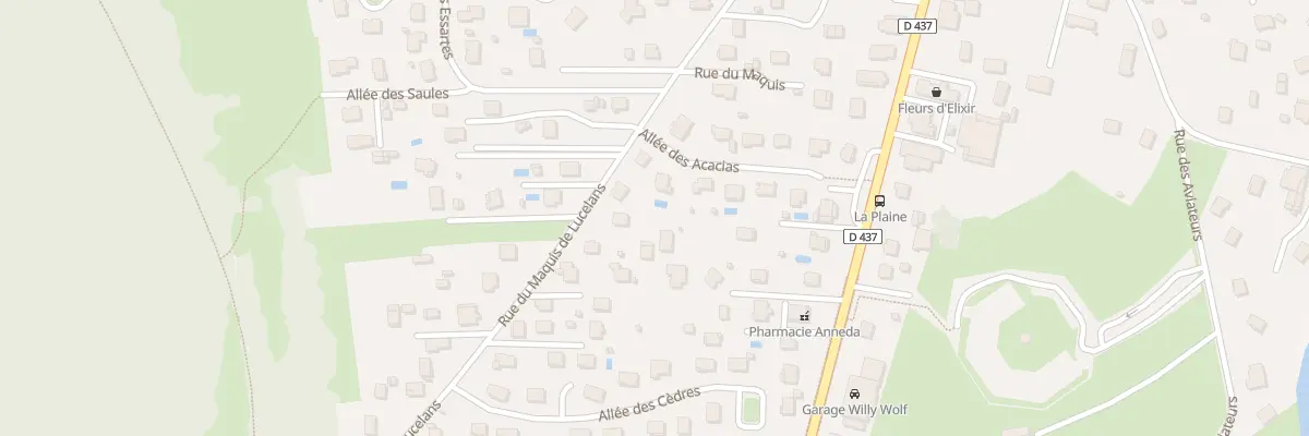Plan du 503 Rue du Maquis de Lucelans à Mathay