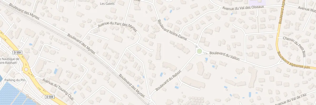 Plan du 542 Bd Notre Dame à Saint-Raphaël