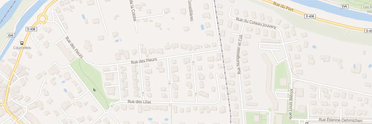 Plan du 9 Rue des Marguerites à Courcelles-lès-Montbéliard