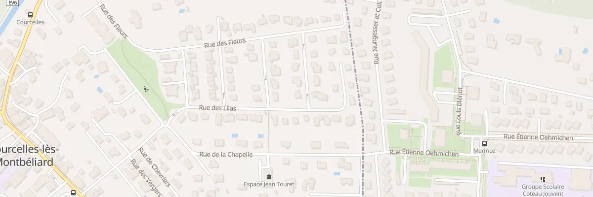 Plan du 1 Rue des Marguerites à Courcelles-lès-Montbéliard