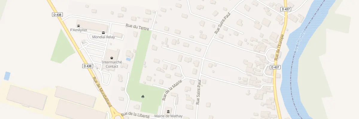 Plan du 347 Rue de Saint Paul à Mathay